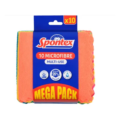 Spontex Microfibre utěrky z mikrovlákna 10ks MEGA PACK