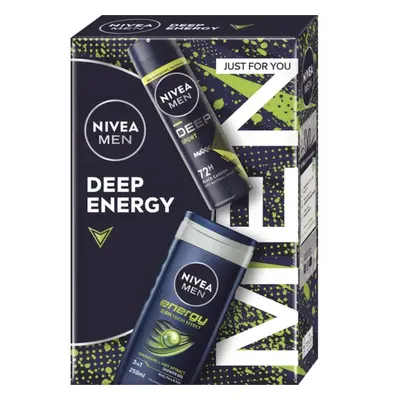 Nivea Men Deep Sport sprchový gel 250 ml Nivea Men Energy antiperspirant sprej 150 ml, kosmetic