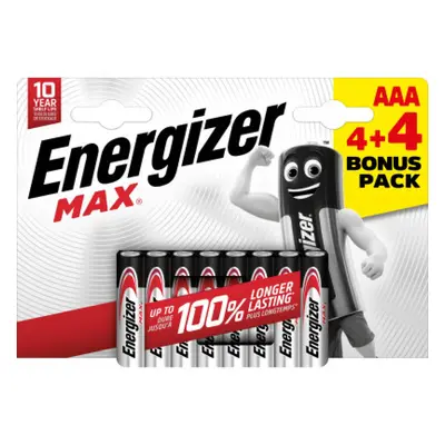 Energizer Max LR03 AAA 8ks mikrotužková bat.