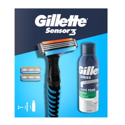 Gillette Gillette(strojek3náhradní hlaviceholící pěna200ml)