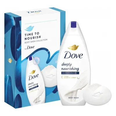 Dove Original sprchový gel Deeply Nourishing 250 ml mýdlo Original 90 g dárková sada kazeta