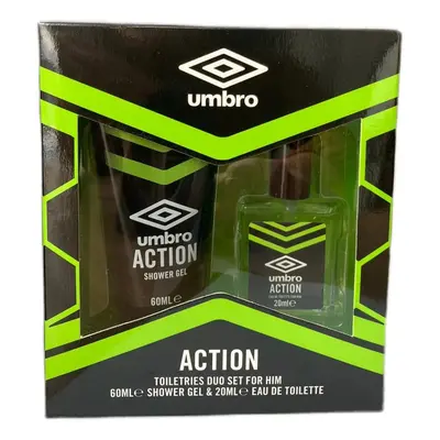 Cestovní kazeta Umbro Action EDT Muži 20ml SG 60ml