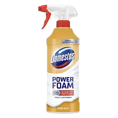 Domestos Power Foam Citrus Blast Pěnový čistič toalet a koupelen 435 ml