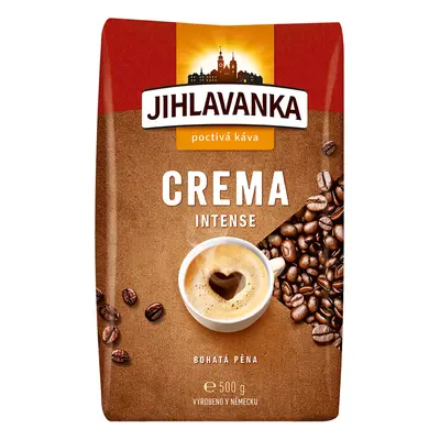 JIHLAVANKA Crema Intense pražená káva zrno 500 g