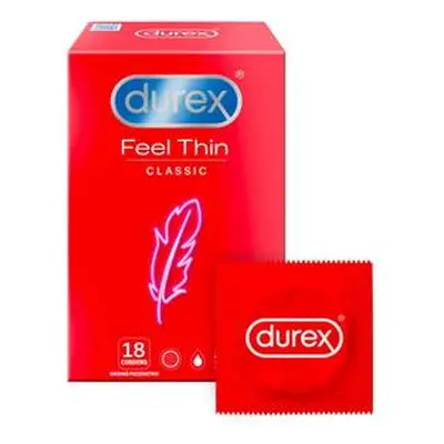 Durex Feel Thin Classic 18 ks Poškozeny Obal !