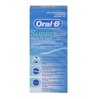 Oral-B Super Floss ortodontická zubní nit pro rovnátka 50 ks