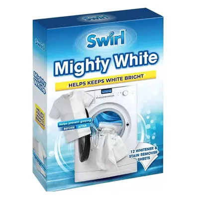 Swirl Mighty White ubrousky na bělení prádla 12 ks