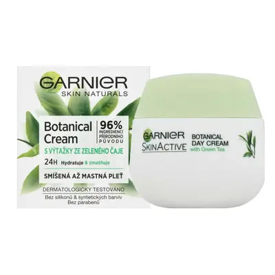 Garnier Skin Naturals Botanical Cream s výtažky zeleného čaje pleťový krém pro smíšenou až mastn