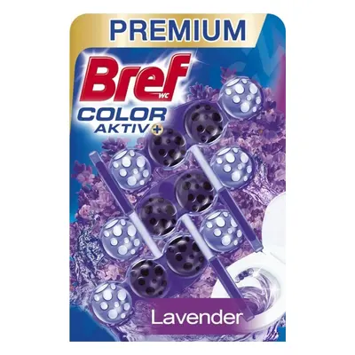 Bref Color Aktiv tuhý WC blok Lavender 3 x 50 g