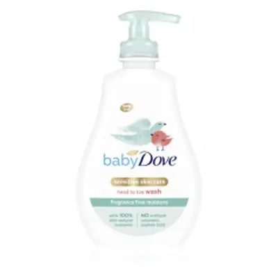 Dove Baby Sensitive dětský mycí gel bez parfemace pro celé tělo a vlásky v pumpičce 400ml