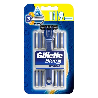 Gillette Blue3 Strojek 9 ks hlavic