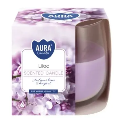 Aura /Bispol/ vonná svíčka 130g Lilac