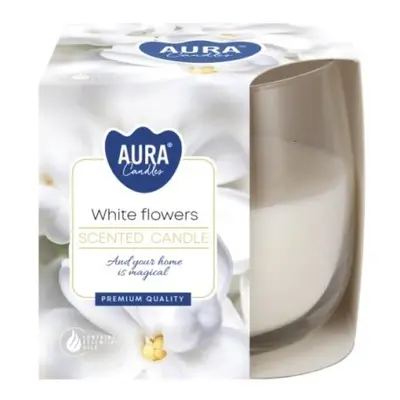 Aura /Bispol/ vonná svíčka 130g White flowers