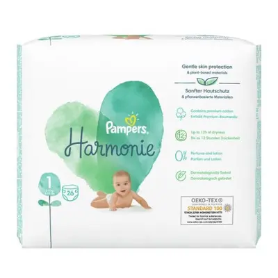 Pampers pleny Harmonie č.1 - 2-5kg 26ks