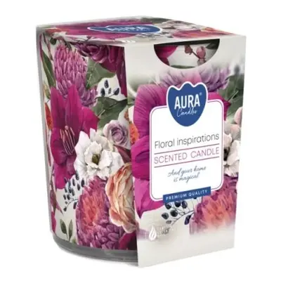 Aura Bispol vonná svíčka ve skle Floral Inspirations 100g