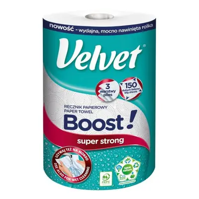 Papírová UTĚRKA VELVET BOOST 3 VR 150 útr. 1 KS