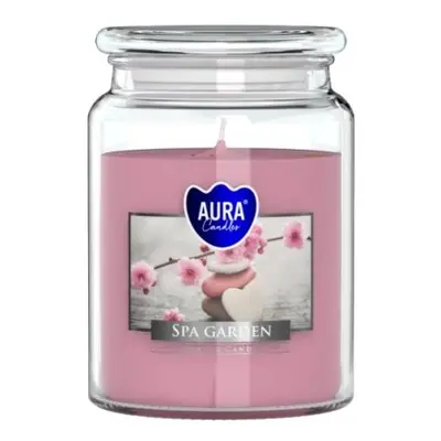 Aura Bispol vonná svíčka Spa Garden 500g