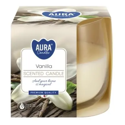 Aura /Bispol/ vonná svíčka 130g Vanilla