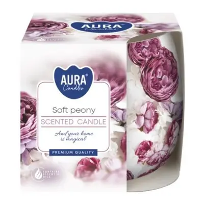 Aura /Bispol/ vonná svíčka 100g Soft peony