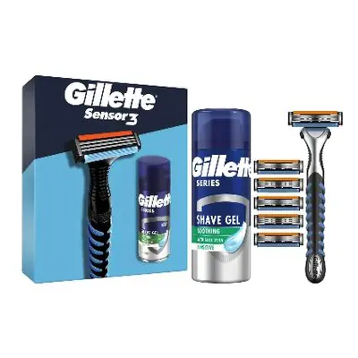 Gillette Gillette( Sensor3 strojek6náhradní hlaviceholící pěna 75ml)