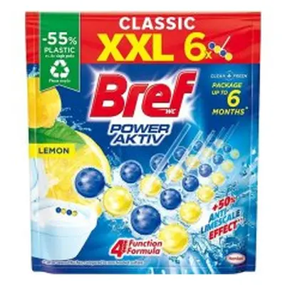 Bref Power Active WC blok citrus MEGAPACK XXL 6x50 g