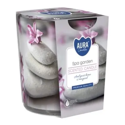 Aura Bispol vonná svíčka ve skle Spa Garden 100g