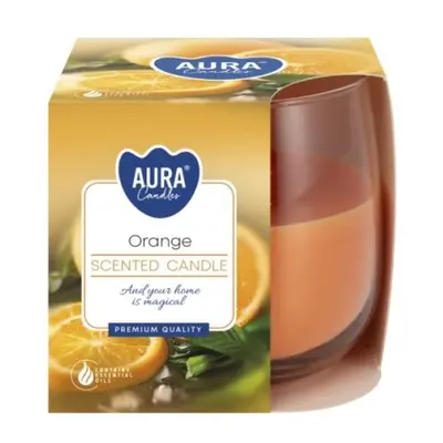 Aura /Bispol/ vonná svíčka 130g Orange