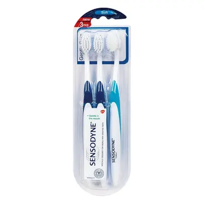 Sensodyne Gentle care Soft zubní kartáček 3 ks