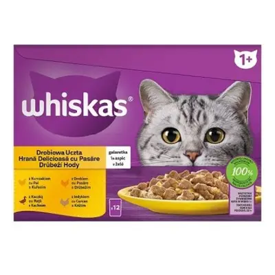 Whiskas kapsička kočka 12x85g - Kuře, kachní, krůtí