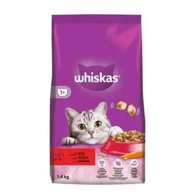 Whiskas granule pro kočky 1,4kg - Hovězí