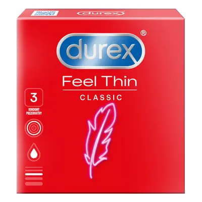 Durex kondomy (3ks/kra) FeelThin Classic