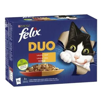 Purina Felix kapsička kočka 12x85g - Hovězí, kuře, jehněčí, telecí, krůtí