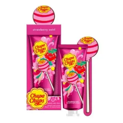 KIDS Chupa Chups krém na ruce 30ml pilník - Strawberry