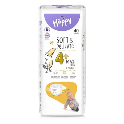 Bella HAPPY S&D vel. 4 Maxi Plus 9-15 kg 40 ks