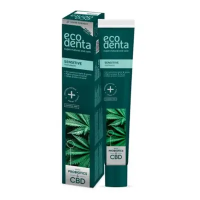 Ecodenta Zubní pasta pro citlivé zuby s CBD a probiotikami 75 ml