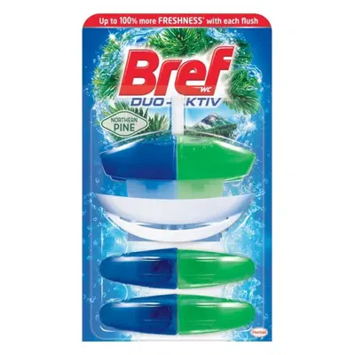 Bref Duo Aktiv Pine tekutý WC blok komplet 3x 50 ml