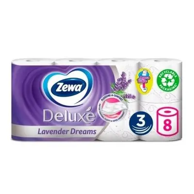 Zewa TP Deluxe 8ks, 3-vrstv˝ - Lavender