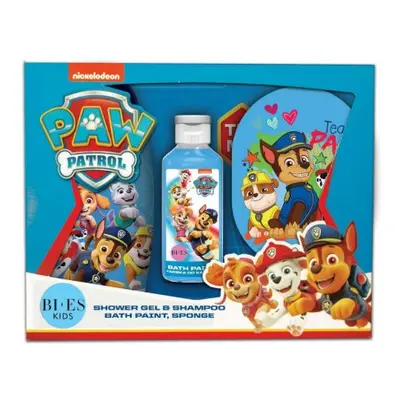 KIDS Paw Patrol dětská kazeta /chlapec/ (SG 250mlbarva do koupele s vůní 60mlspongie)