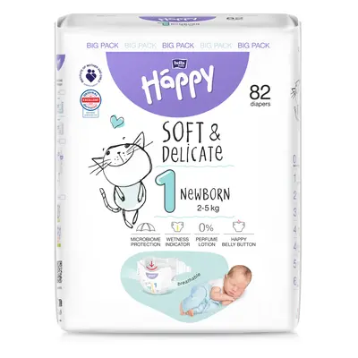 Bella HAPPY S&D vel. 1 New Born 2-5 kg 82 ks