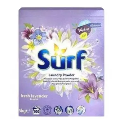 Surf prací prášek 5kg (100 PD) BOX - Fresh Lavender&Mint