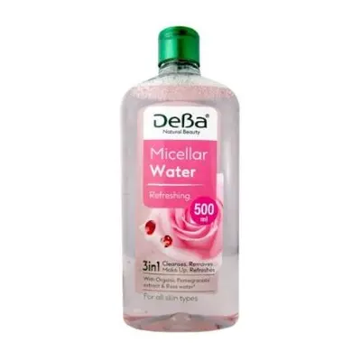 DeBa pleťová micelární voda 500ml - Pro všechny typy pleti (Pomegranate&Rose Water)