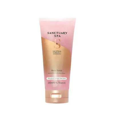 Sanctuary Spa Tělový peeling lilie a růže 200 ml