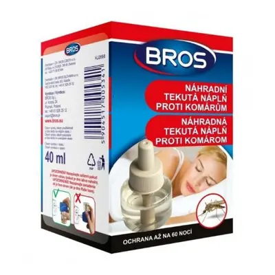 Bros náhradní tekutá náplň proti komárům 40ml