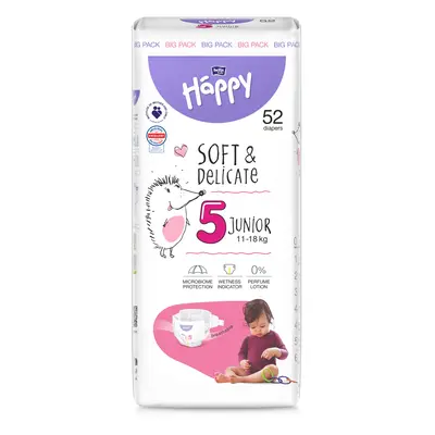 Bella HAPPY S&D vel. 5 Junior 11-18 kg Big Pack 52 ks