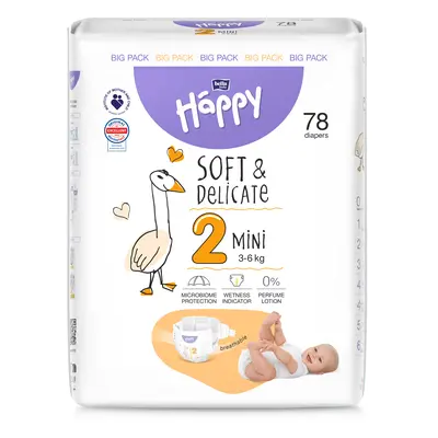 Bella HAPPY S&D vel. 2 Mini 3-6 kg 78 ks