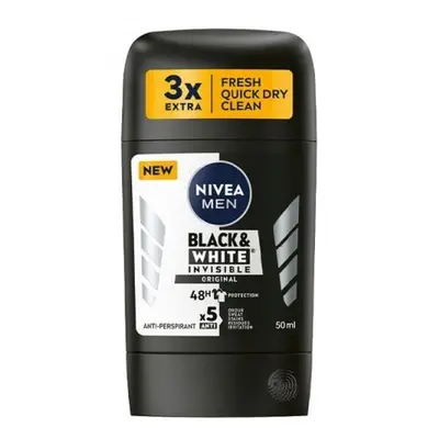 Nivea tuhý stick 50ml P - Invisible BW (Original)