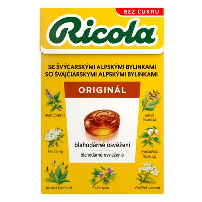 Ricola švýcarské bylinné bonbóny Originál, 40 g