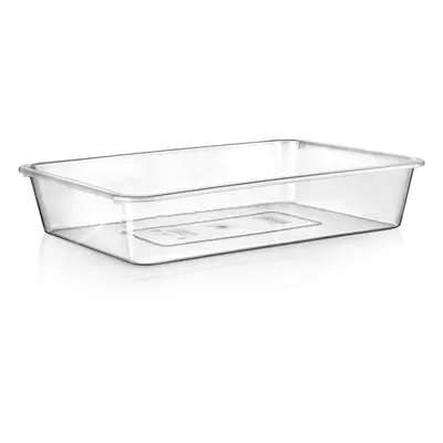 Orion Plochý transparentní box bez víka, miska, M - 30x21x6,3cm BOWL