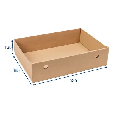 KARTON PAK Úložné boxy na oblečení, organizéry do skříně EKO KARTON 55x40x13cm - zásuvka