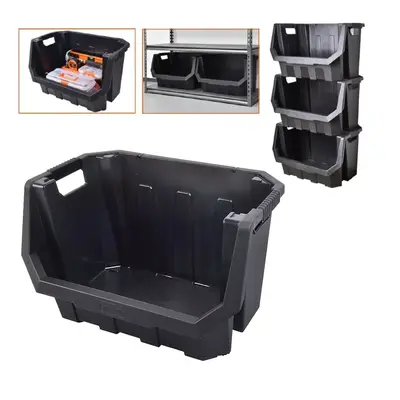 Prosperplast Dílenský úložný box se skosenou hranou HEAVY DUTY, černý 40x29x28